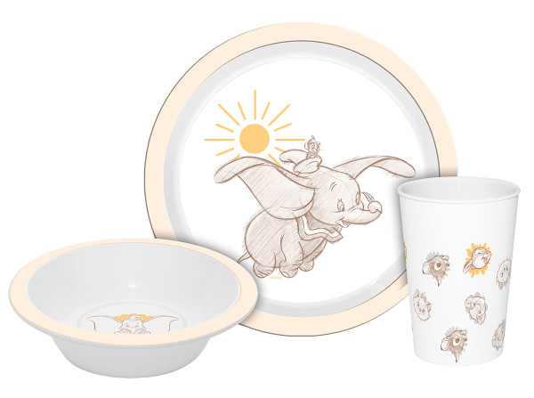 846809_Kindergeschirr Disney Dumbo 3teilig PP