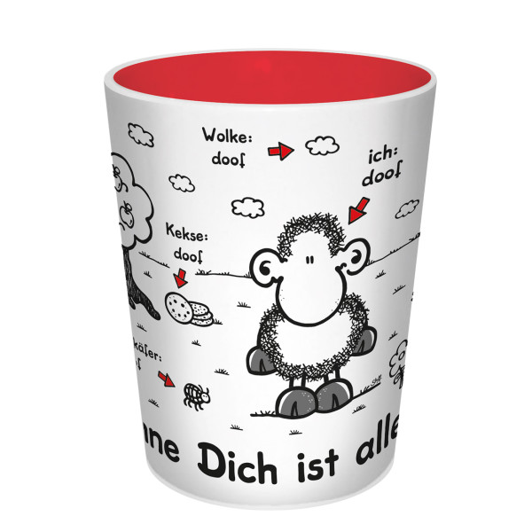 17984 Kaffeebecher Sheepworld alles doof 300ml