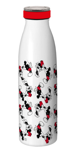 846922_Trinkflasche Mickey Kiss Sketch rot 500ml Edelstahl