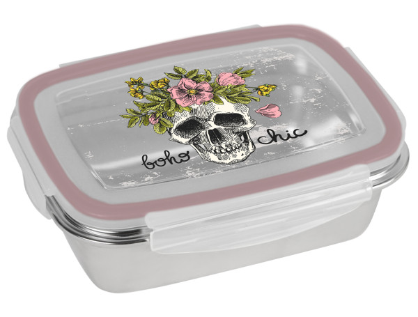 13623 Brotdose Skull bohochic Edelstahl