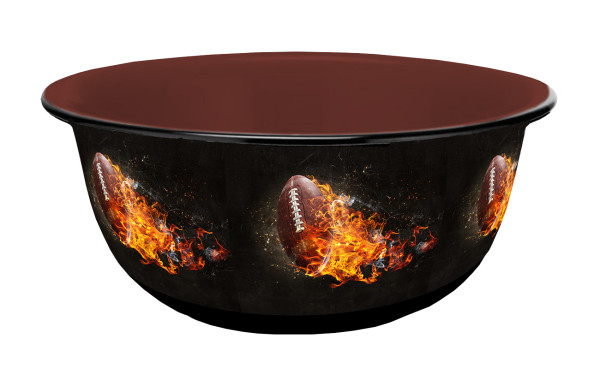 16907 Mueslischale American Football Fireball Emaille-Optik 600ml